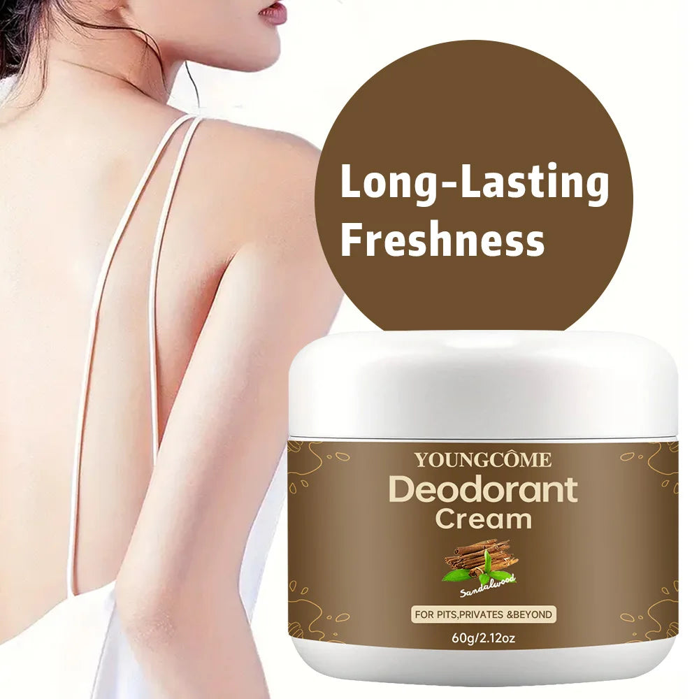 YOUNGCOME Natural Deodorant Cream – 72Hr Odor Control Women