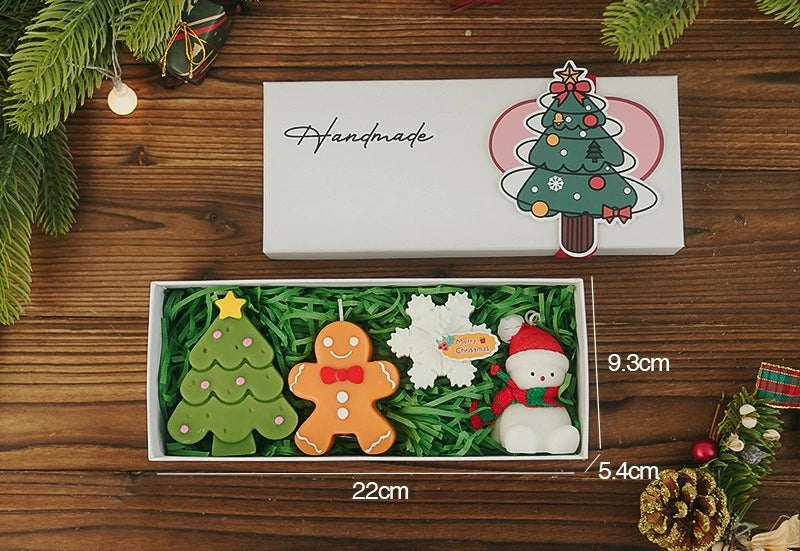 Christmas Scented Candle Set Atmosphere Home Handmade Christmas Gift Oasis Select B