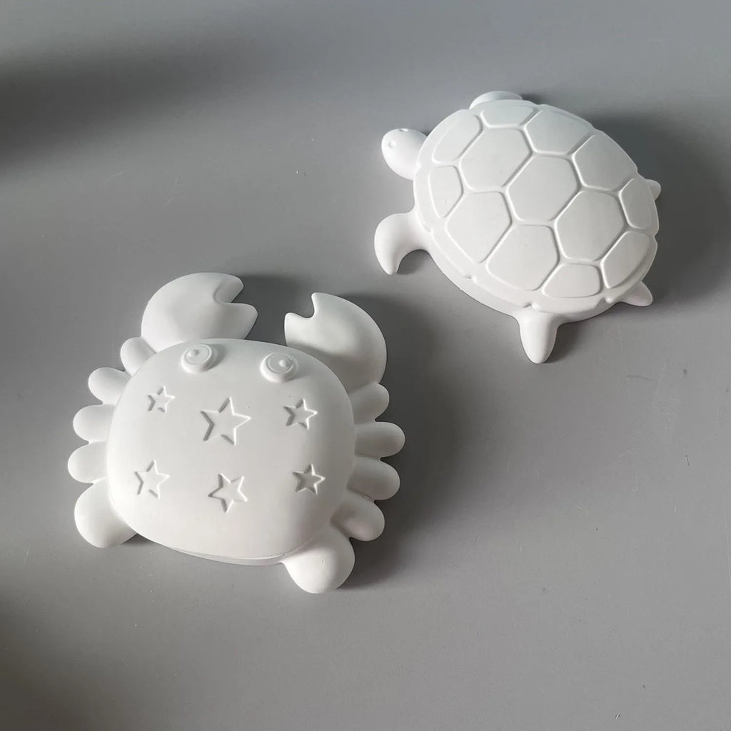 Ocean Style Desktop Ornament Plaster Silicone Mold Turtle Crab Shape Jewelry Storage Box Cement Resin Molds Handicraft Making Oasis Select
