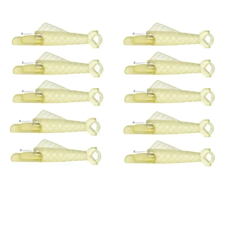 1-20Pcs Automatic Needle Threader DIY Tool Home Hand Sewing Machine Device Thread Auto Needle Cross Stitch Sewing Accessories Oasis Select 10pcs yellow