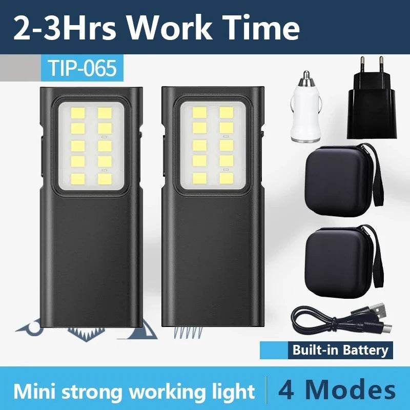 ZHIYU Mini EDC Keychain Flashlight – USB Rechargeable 350+ Lumen