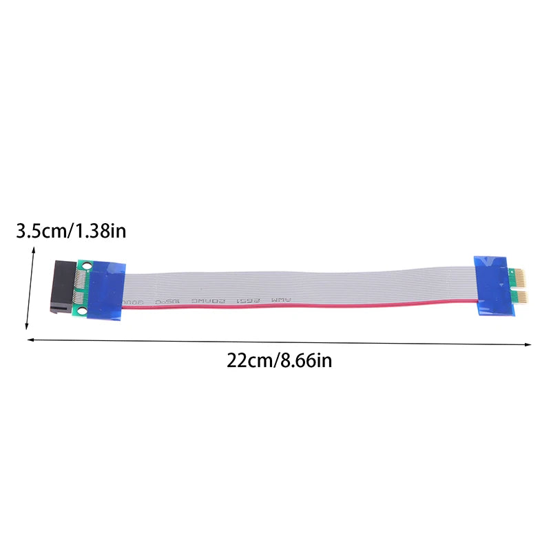 PCIe X1 Flexible Ribbon Riser Card Extension Cable Adapter