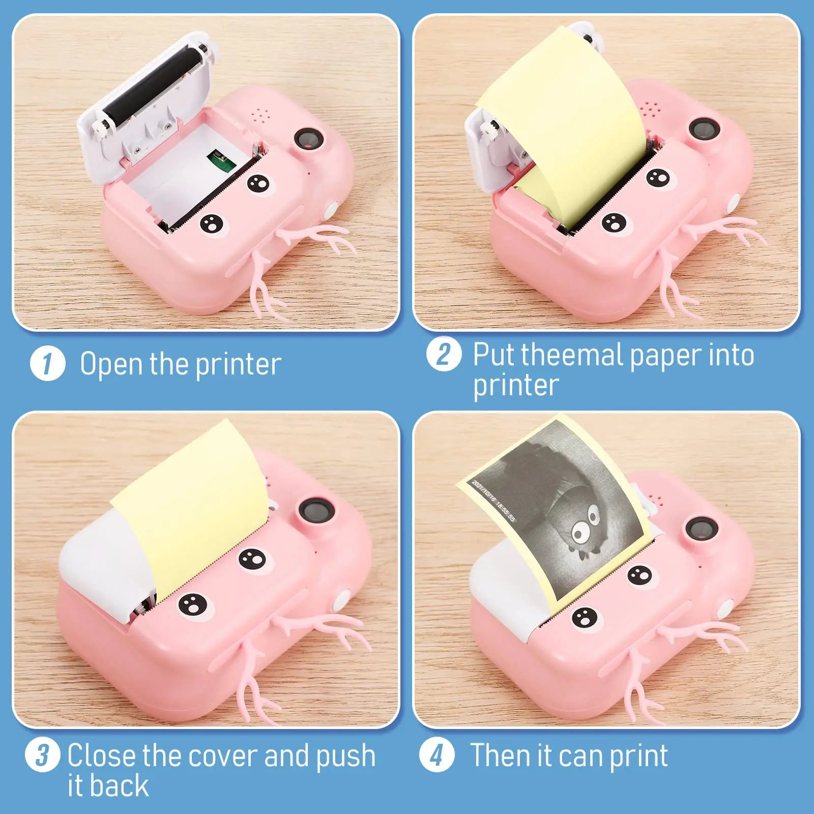 Mini Printer Thermal Paper Label Sticker Colorful Adhesive Self-adhesive Paper For Wireless Bluetooth Photo Inkless Printer 57mm Oasis Select