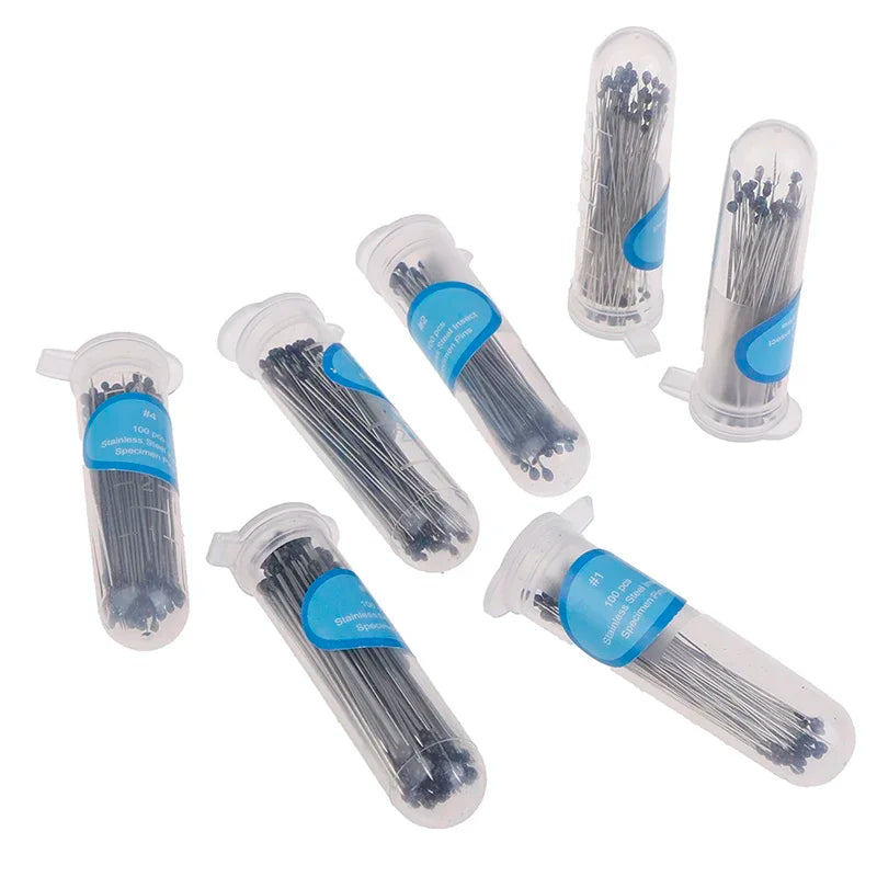 100Pcs Stainless Steel Insect Pins for School Lab Entomology Research - Educational & Scientific Specimen Needles Oasis Select