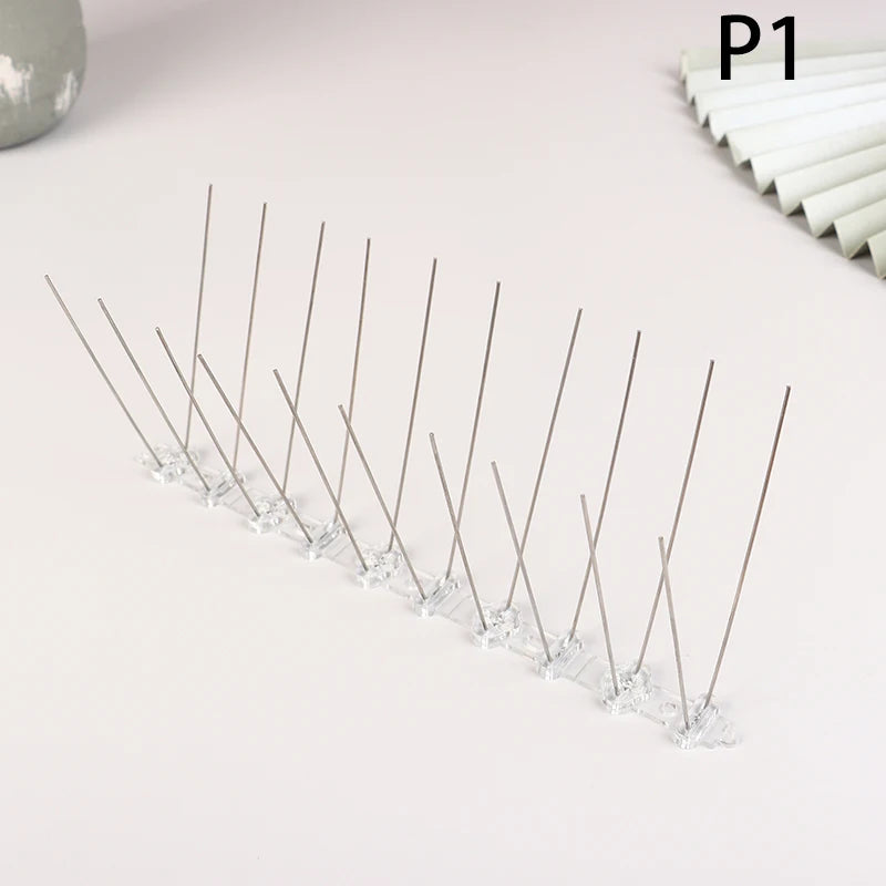 1PC 25cm Stainless Steel Balcony Anti-bird Repellent Thorn Nail Kit Pigeon Spikes And Bird Repeller Deterrent Pest Control Oasis Select 20 stabs