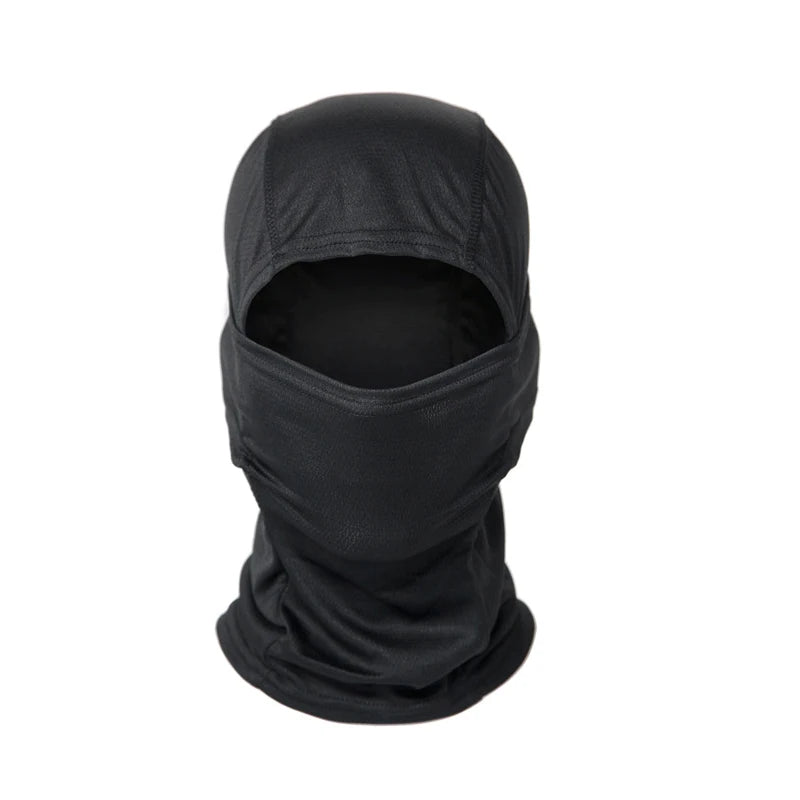 Camouflage Balaclava Hat Cycling Full Face Mask Outdoor Sports Hunting Hiking Ski Mask Motorcycle Helmet Inner Cap Oasis Select black