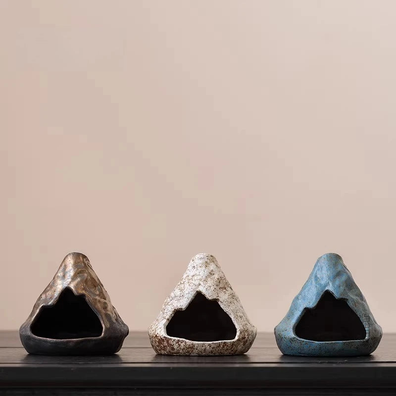 Incense Burner Handmade Peru Holy Wood Holy Grass Small Fireplace Burner Tray Living Room Tea Table Ignite Ceramic Oasis Select