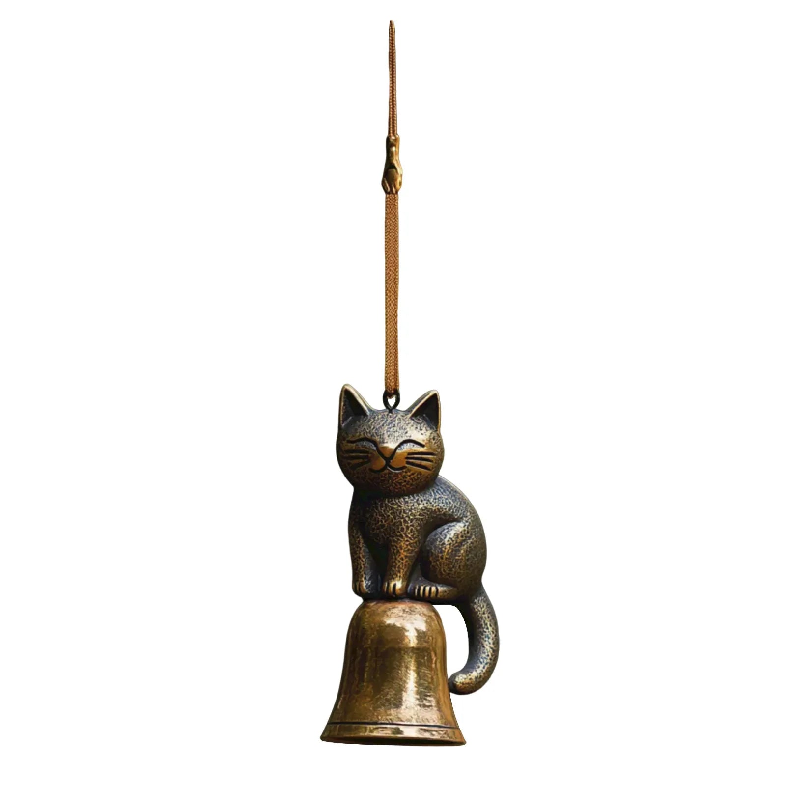 Metal Cat Wind Chime – Outdoor Garden Décor Gift for Cat Lovers Garden Wind Chime Oasis Select C One Size