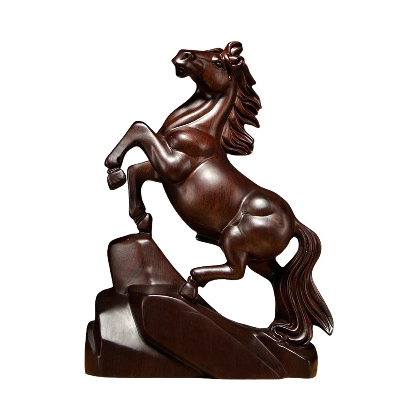 2026 Year of the Horse Figurine | Chinese New Year Wood Statue