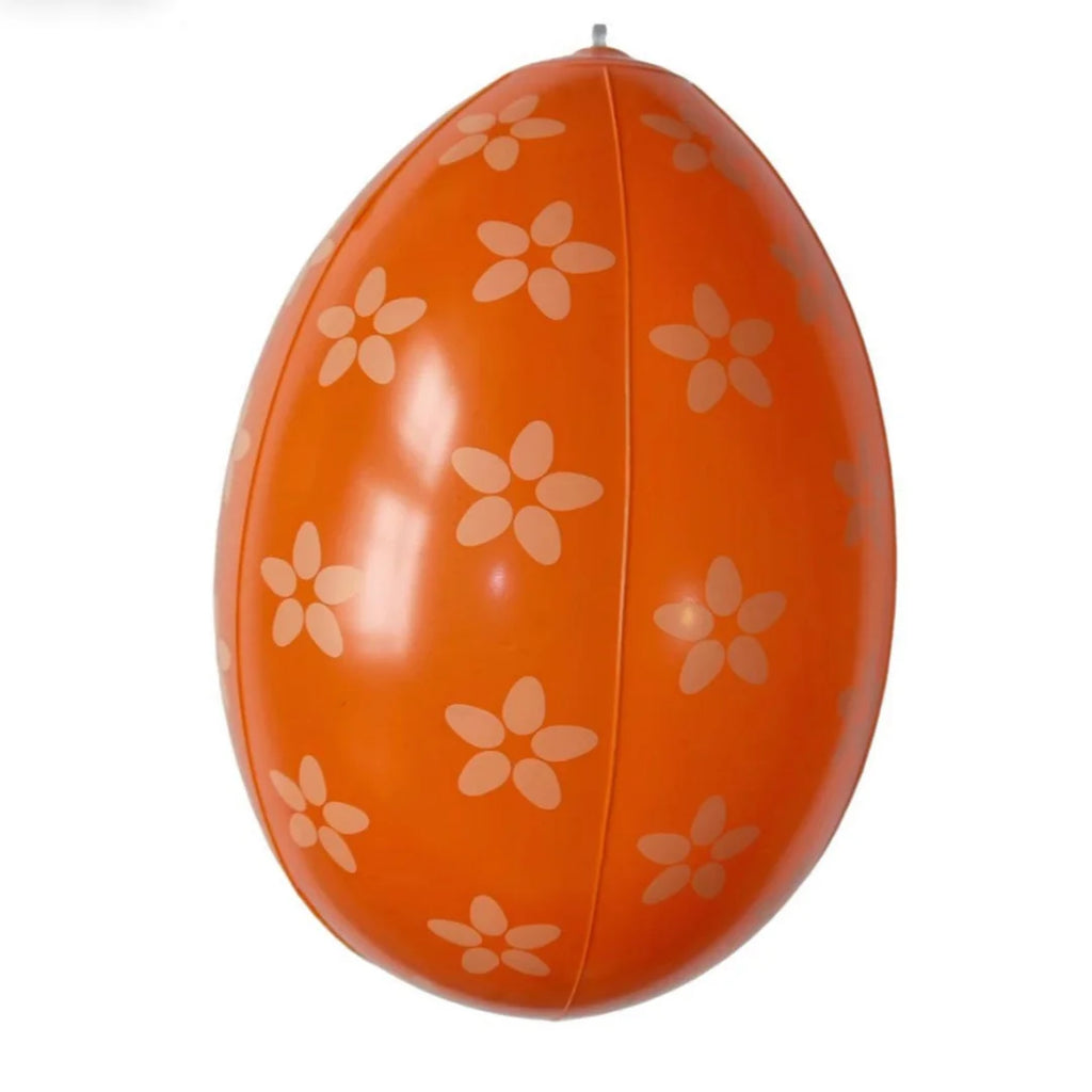 16 Inch Easter Inflatable Ball Outdoor Giant Balloon PVC Balls Pendant Reusable Yard Garden Ornament Easter Party Decoration Oasis Select Orange