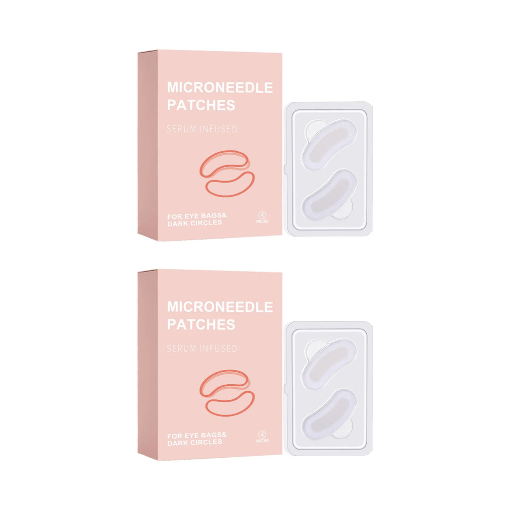 0.25mm Retinol Microneedle Eye Patches Mask Reduce Dark Circle & Eye Bags Anti-Aging Firming Patches Forehead & Smile Line Patch Oasis Select 8 pairs Boxed