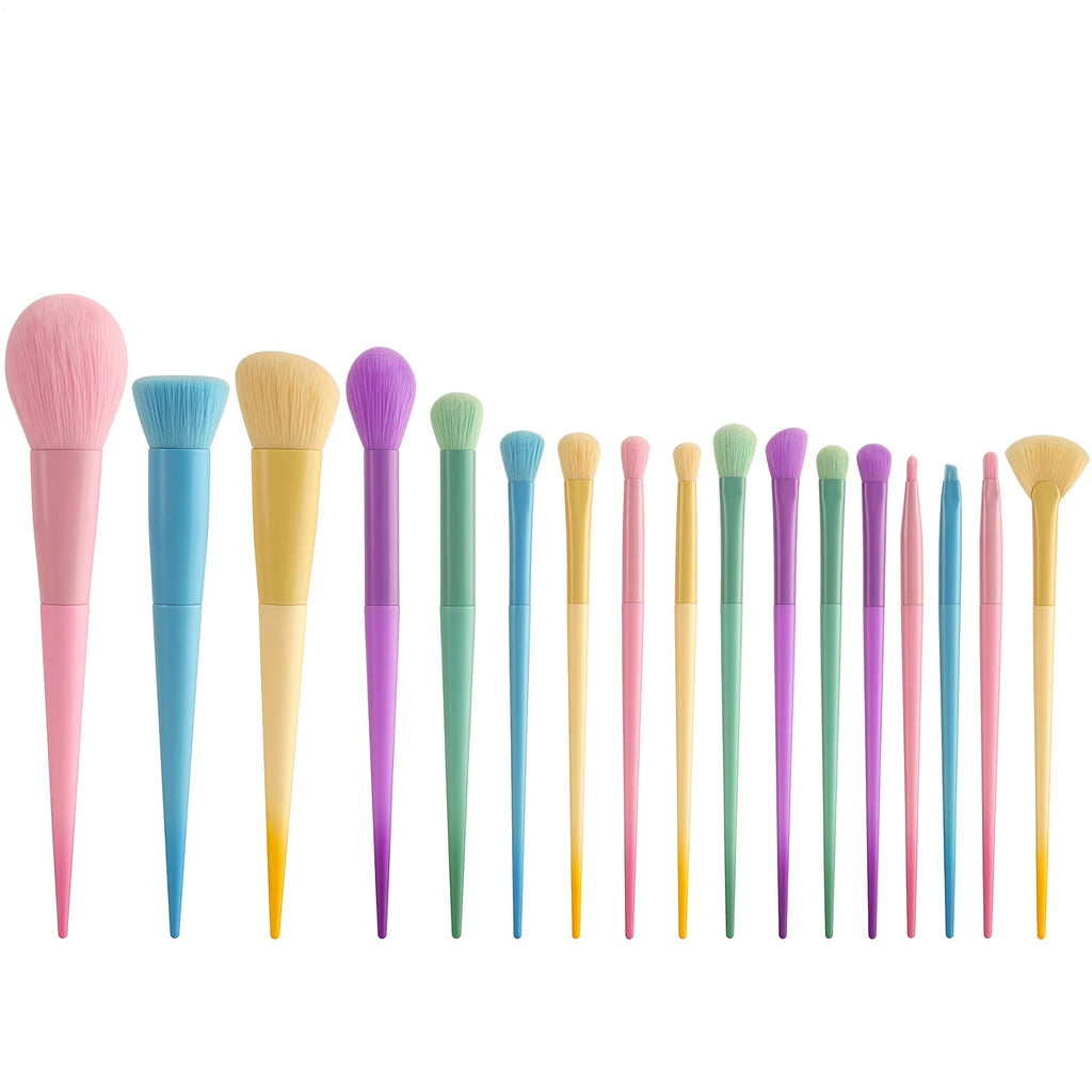 59pcs/set makeup brush set, 14 Commonly Used Makeup Brushes, makeup sponge puff, Eyebrow Trimmer, waterproof makeup bag Oasis Select