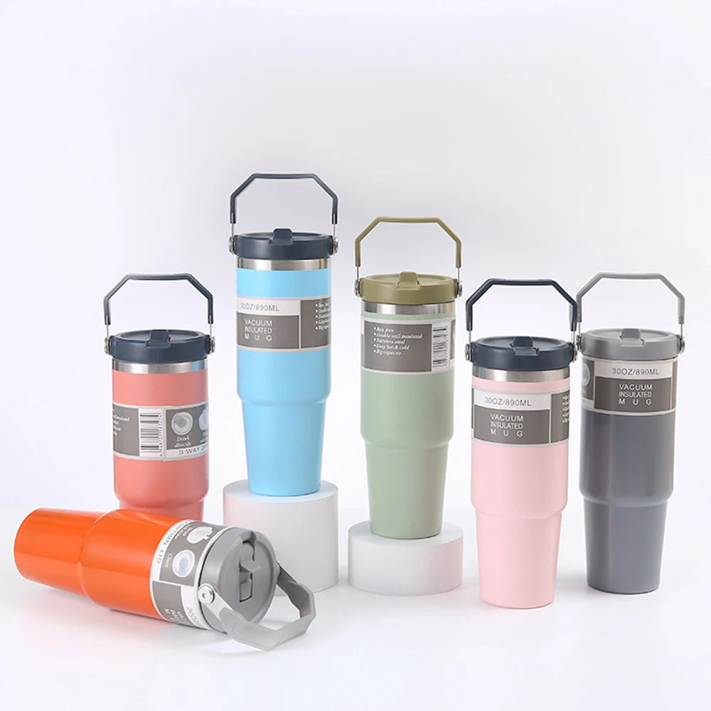 890ml Ultra Large Capacity Insulated Cup 304 Stainless Steel Insulated Cup Cold Insulated Outdoor Portable Ice Cream Cup Oasis Select