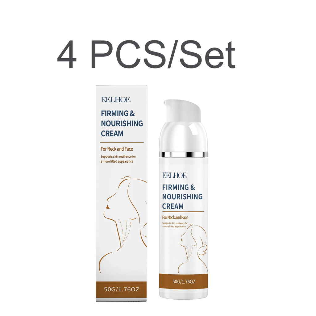 Firming Nourishing Cream Neck Face Lifting Hydrating Fine Lines Brighten Moisturizing Daily Care 50g Tighten Lift Neck Cream Oasis Select 4 PCS
