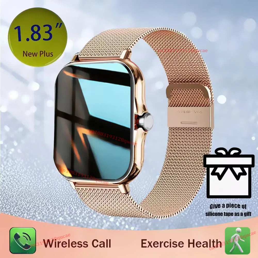 HW12 Smart Watch 1.83" HD – Calls, Fitness & DIY Dials