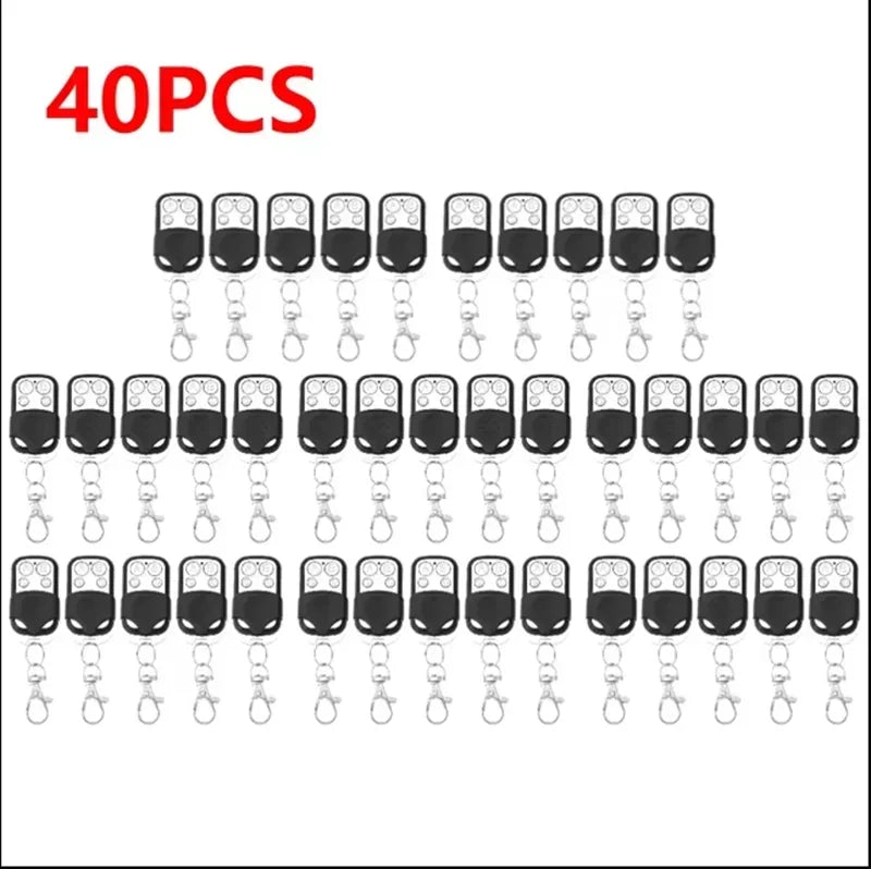 1-50PCS Universal Garage Door Control Wireless RF Remote Control 433MHz Electric Gate Remote Control Key Fob Controller Oasis Select 40PCS
