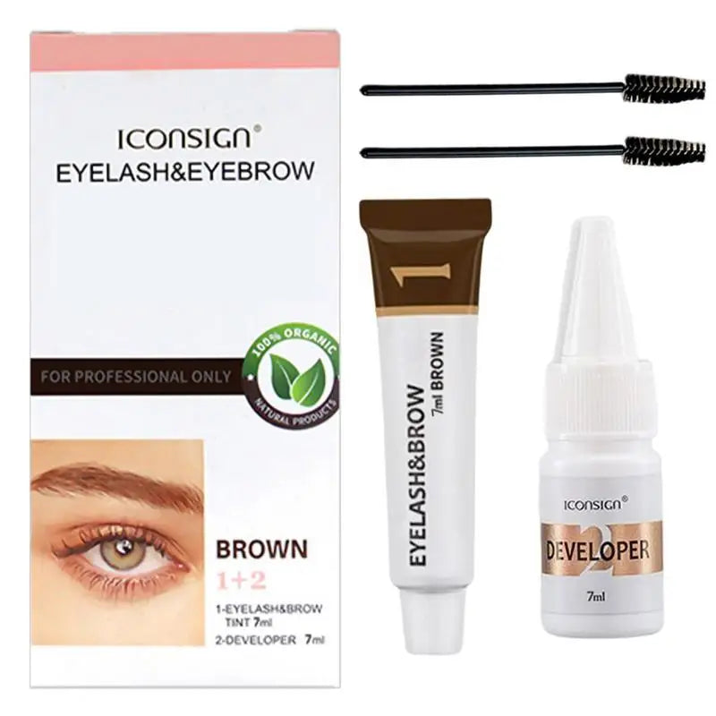 5pcs Eyebrow Tinting Kit Eyelash Eyebrow Dye Tint Gel Quick Dry Waterproof Long-lasting Eyebrow Dye Tint Dye Eyebrow Mascara Oasis Select