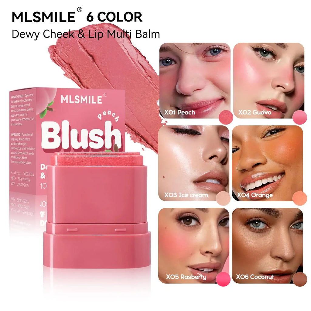 Waterproof Cream Blush Stick 2in1 Lip Cheek Tint Long Lasting Fruity Flavor Highlighter Contouring Makeup Blendable Oasis Select