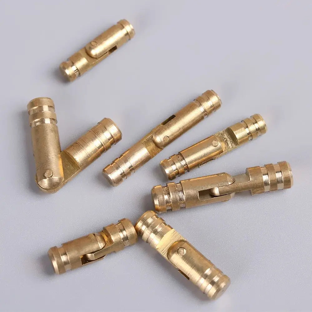 Folded Connector Soft Close Concealed Pure Copper Jewelry Box Supplies Barrel Hinge Furniture Hardware Wine Wooden Case Hinges Oasis Select