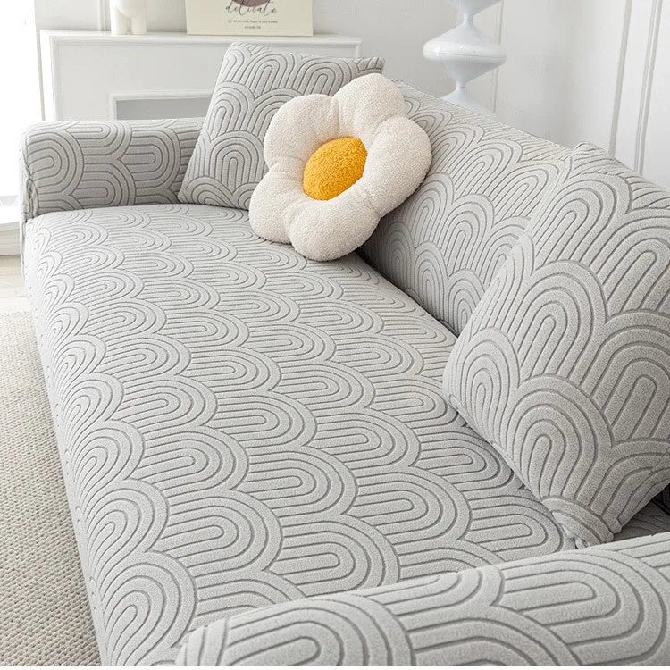 2025 New Elastic Full-cover Sofa Cover All-season Anti-slip and Anti-cat Scratch Sofa Cover Sofa Covers Oasis Select Space Grey 2 people 145-185cm