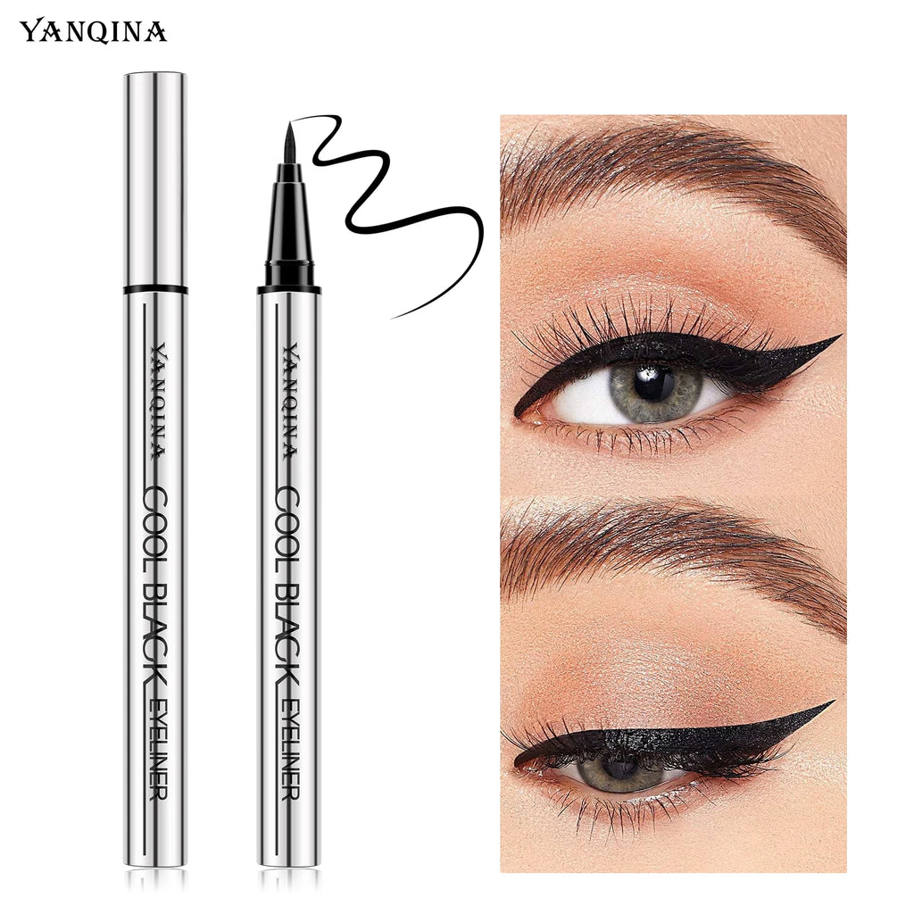 YANQINA Waterproof Liquid Eyeliner Pen – Black & Brown