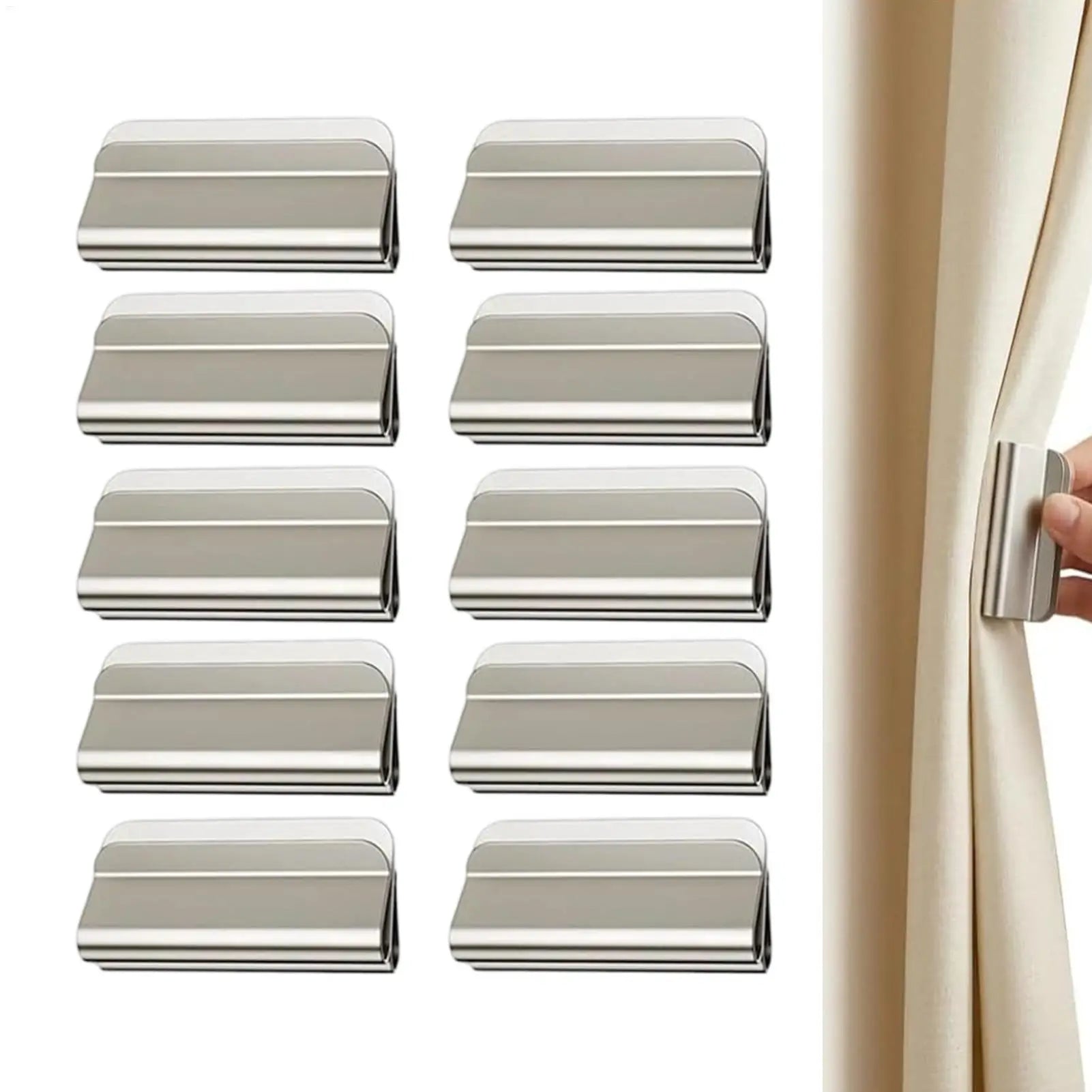 Curtains Magnets Closure 10 Pairs Drapery Accessories Patio Drapery Magnetic Clips for Homeowner Renter Resident Bedroom Living Oasis Select