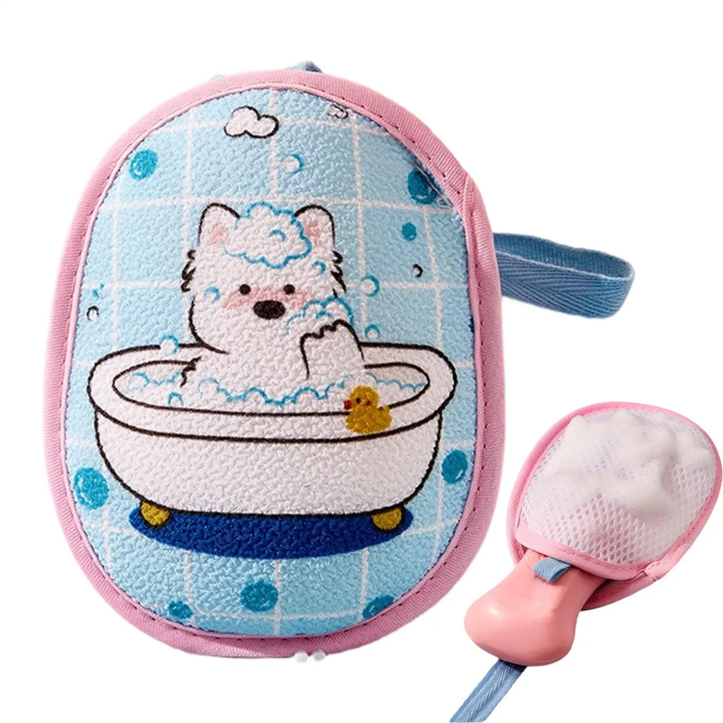 Soap Foaming Net Mesh Pouch with Lanyard Fast Foaming Shower Travel Holder Net Bath Flower Scrubbing Bathroom Accessories Oasis Select