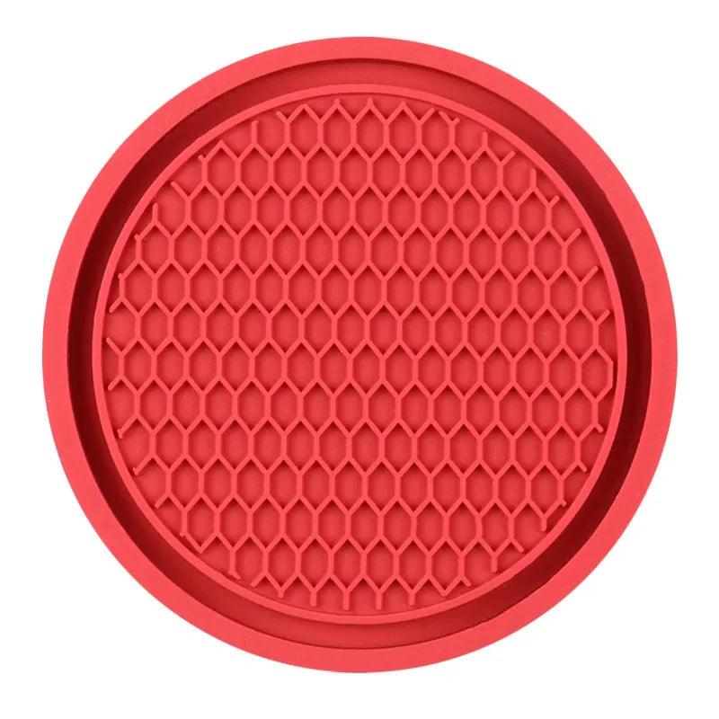 1/2 pcs/set black car auto cup holder anti slip insert coasters pads interior accessories universal fits perfectly for most cups Oasis Select 1PCS red
