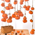 Artificial Persimmon Garland 80cm | Festive Wall Hanging Decor Artificial Fruit Garland Oasis Select Orange