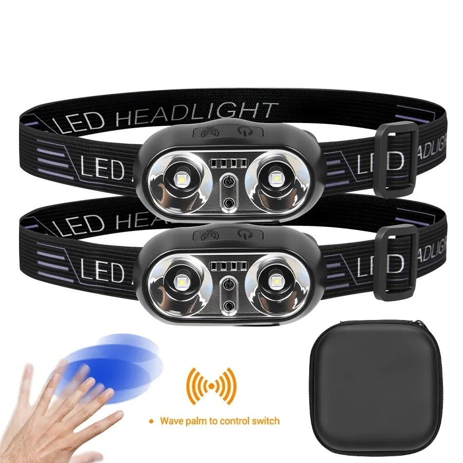 ZHIYU Smart Sensor LED Headlamp | USB-C Rechargeable IPX5