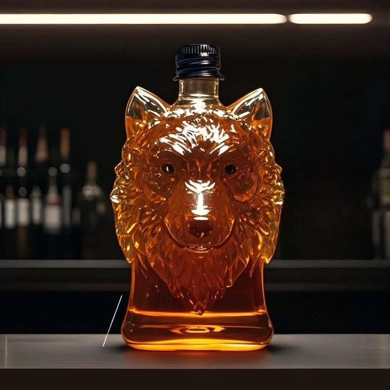 Novelty Animal Shape Whiskey Decanter Creative Glass Liquor Bottle for Scotch Bourbon & Whiskey Bar Decor & Gift Oasis Select