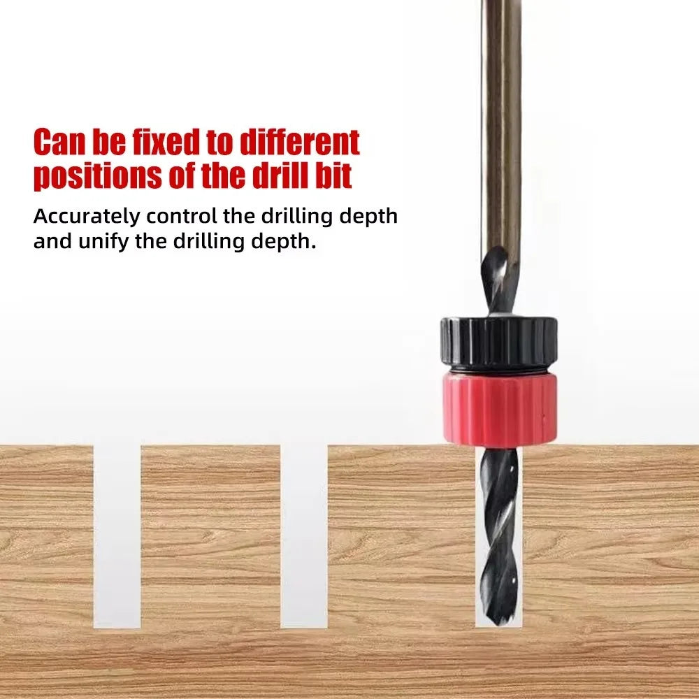 3pcs Adjustable Drill Depth Stop Collar Plastic Drill Bit Limiter Drill Bit 3-5mm Ensures Consistent Drilling Depth Guide Stop Oasis Select