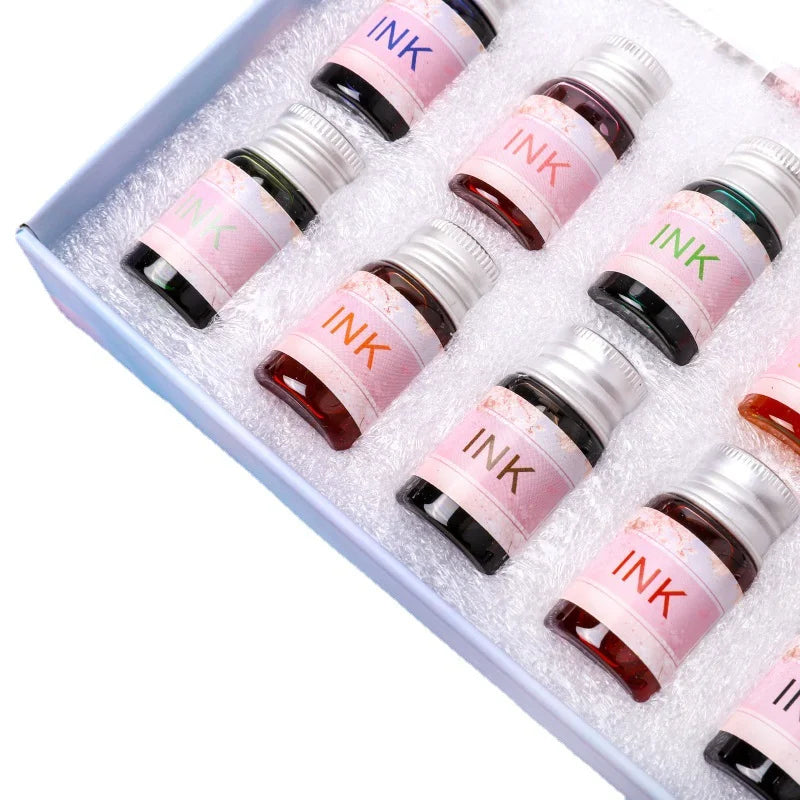Romantic Sakura Glass Dip Pen Sakura Flower Series Multi piece Gift Box Gradient Color Set Oasis Select