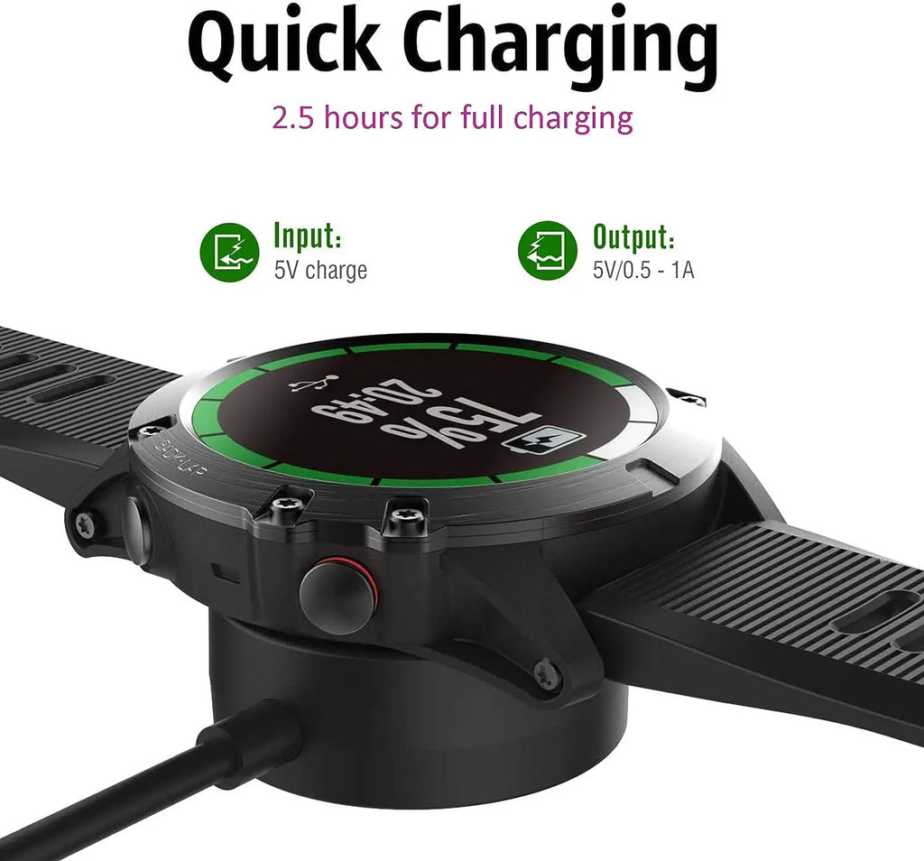 Garmin Watch Charger Dock – Fenix, Vivoactive, Venu USB Stand Watch Charging Dock Oasis Select
