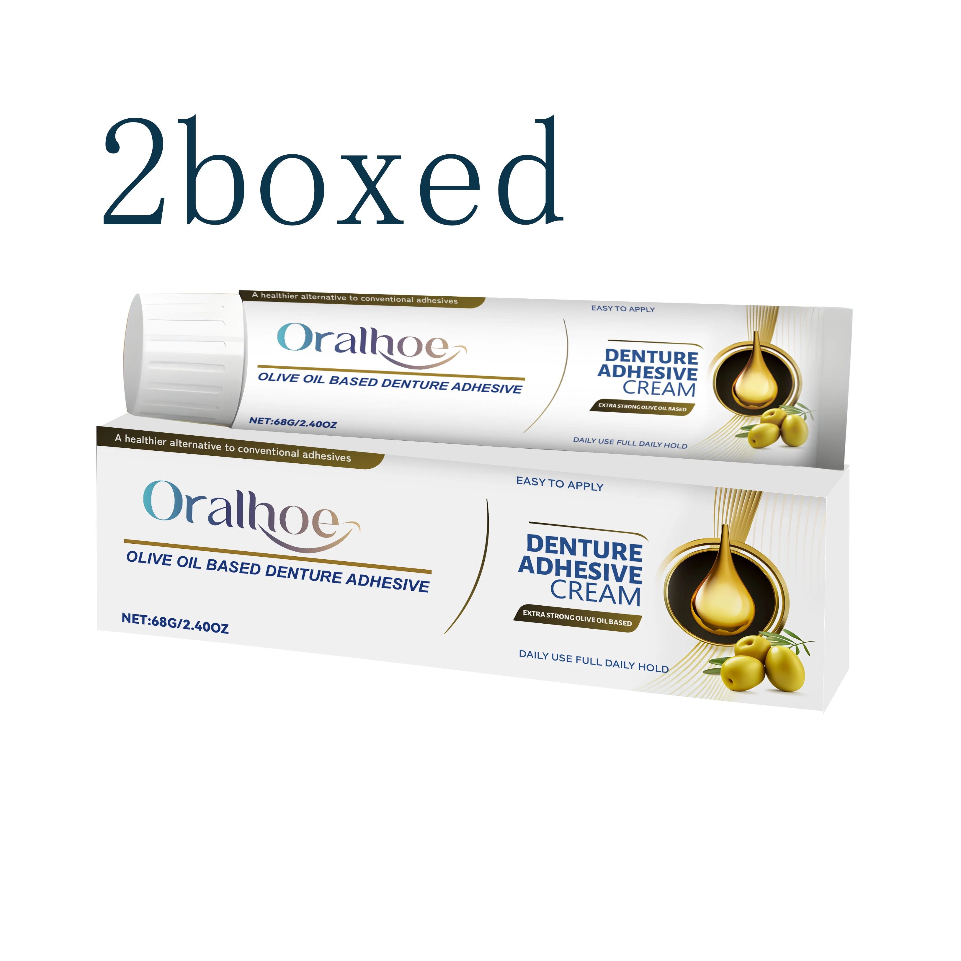 Thermoplastic Comfort Denture Adhesives Glue Teeth Care Denture Silicone Reline Kit Adhesive Cushion Friction Fixed Dentures Oasis Select 2boxed