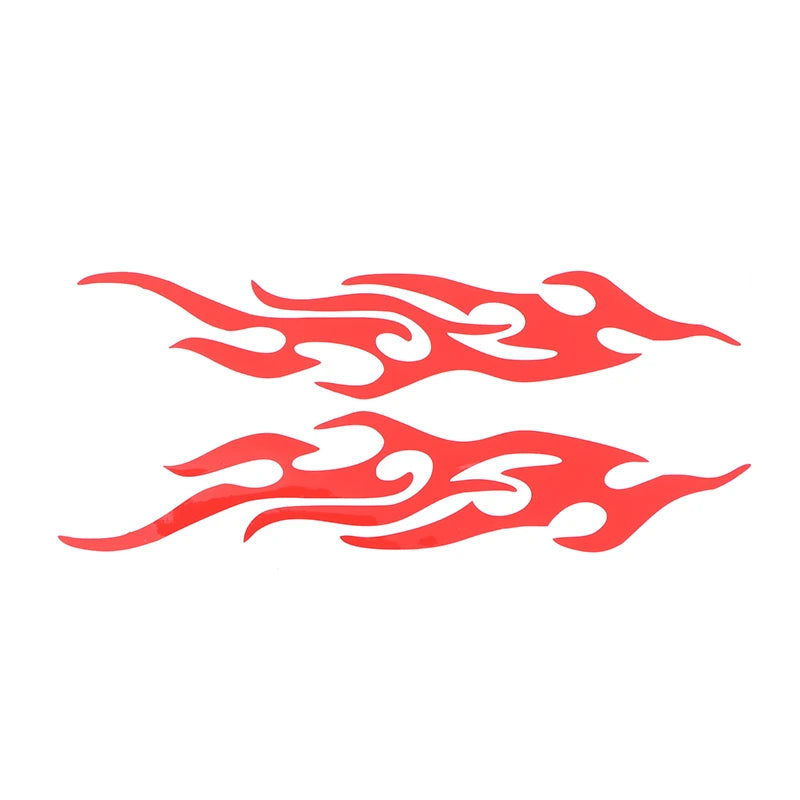 Car Stickers Modified Flame Reflective Sticker Auto Exterior Accessories Decals Moto Body Decor Voiture Car Decoration Oasis Select Red