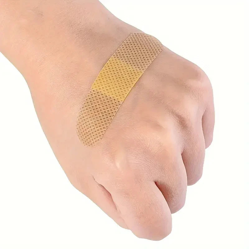 100pcspack Waterproof Wound Dressing Patches Tape First Aid Self-Adhesive Plaster Bandage Non-woven Fabrics Band Aid for Kids Oasis Select