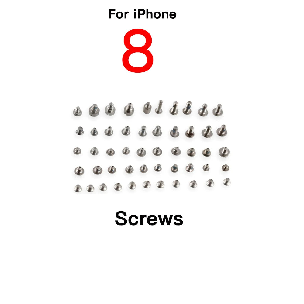 iPhone 7–12 Pro Max Full Screw Replacement Set | 5-Star Screws