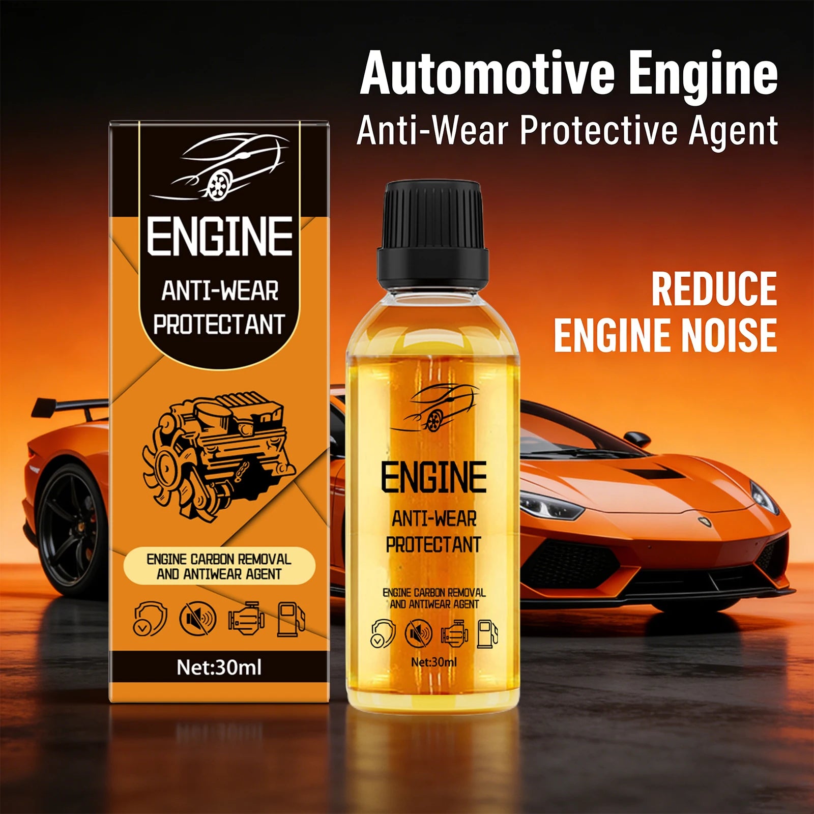 Engine Anti-Wear Protective Agent Rust and Noise Prevention Carbon Removal Anti-Wear Repair Oil Reduce Engine Friction Car Care Oasis Select