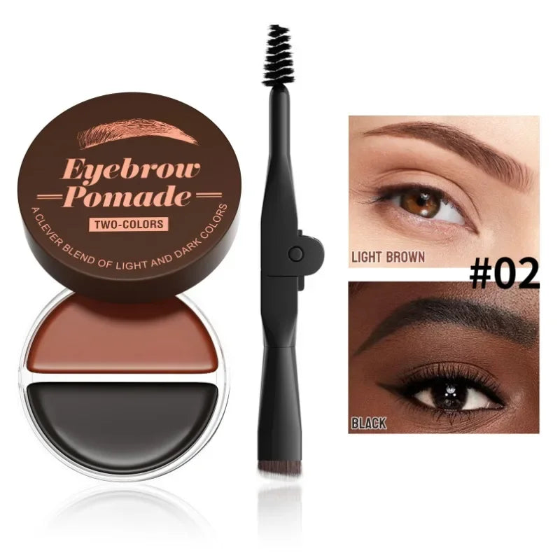 Hello Kiss 2-in-1 Two-Color Eyebrow Cream | Waterproof & Long Lasting