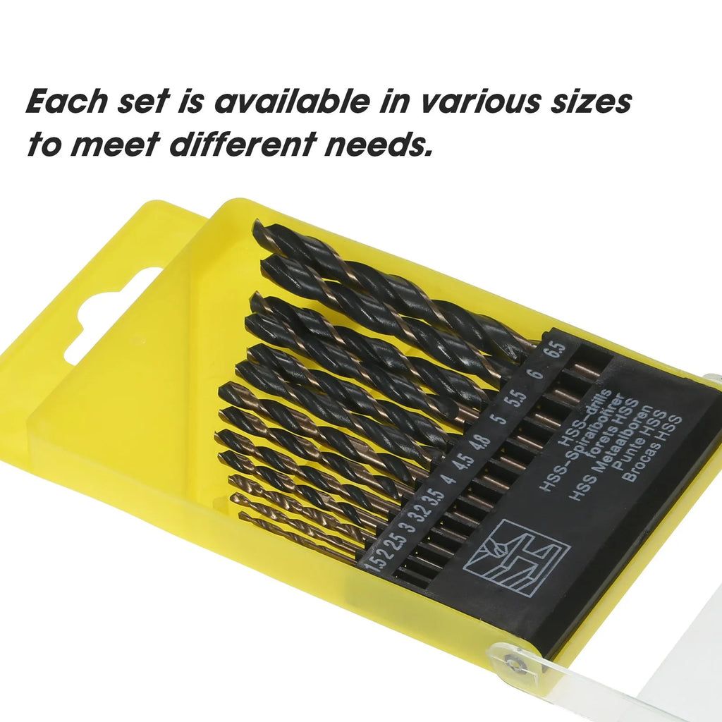 13Pcs High-Speed Steel Drill Bit Hard Metal HSS Twist Bit Stainless Steel Drilling Twist Drill Set with Storage Case Oasis Select type 3