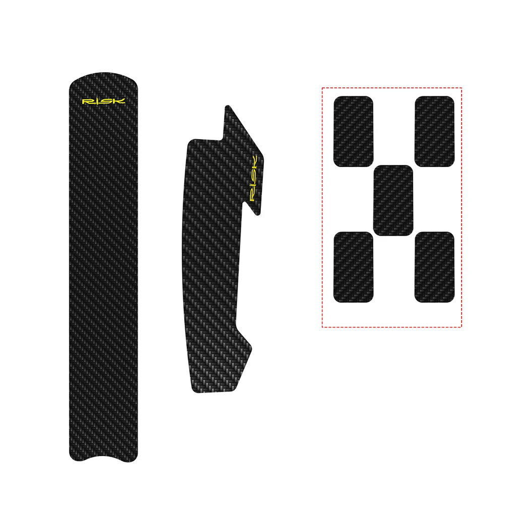Bicycle Chainstay Protector Sticker Bike Chain Frame Guard Anti-Scratch Frame Protection Stickers Leather Bicycle Components Oasis Select D