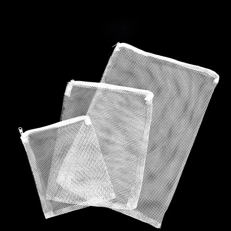 5Pcs Reusable Fine Filter Media Bags Aquarium Filter Net Bags with Zipper for Fresh Saltwater Tanks Aquarium Fish Tank Filter Oasis Select