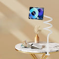 1pc 360° Rotating Phone Tablet Stand, Spiral Base Lazy Holder for Bedhead,Bedhead Phone Tablet Stand, Bed Lazy Stand,Spiral Base Oasis Select WHITE