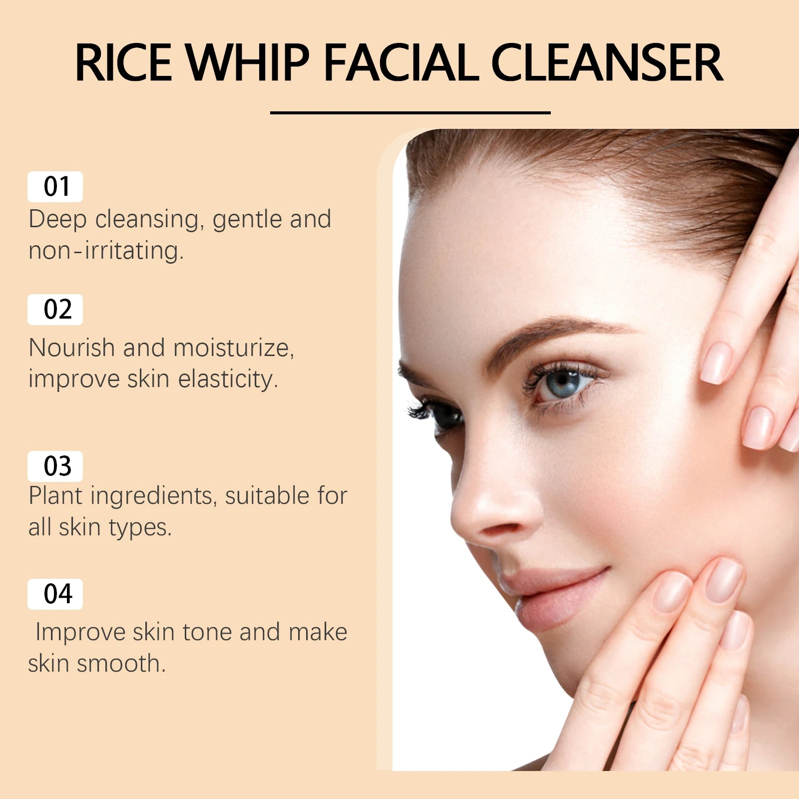 Rice Raw Pulp Facial Cleanser – Pore Cleansing & Brightening Foaming Facial Cleanser Oasis Select