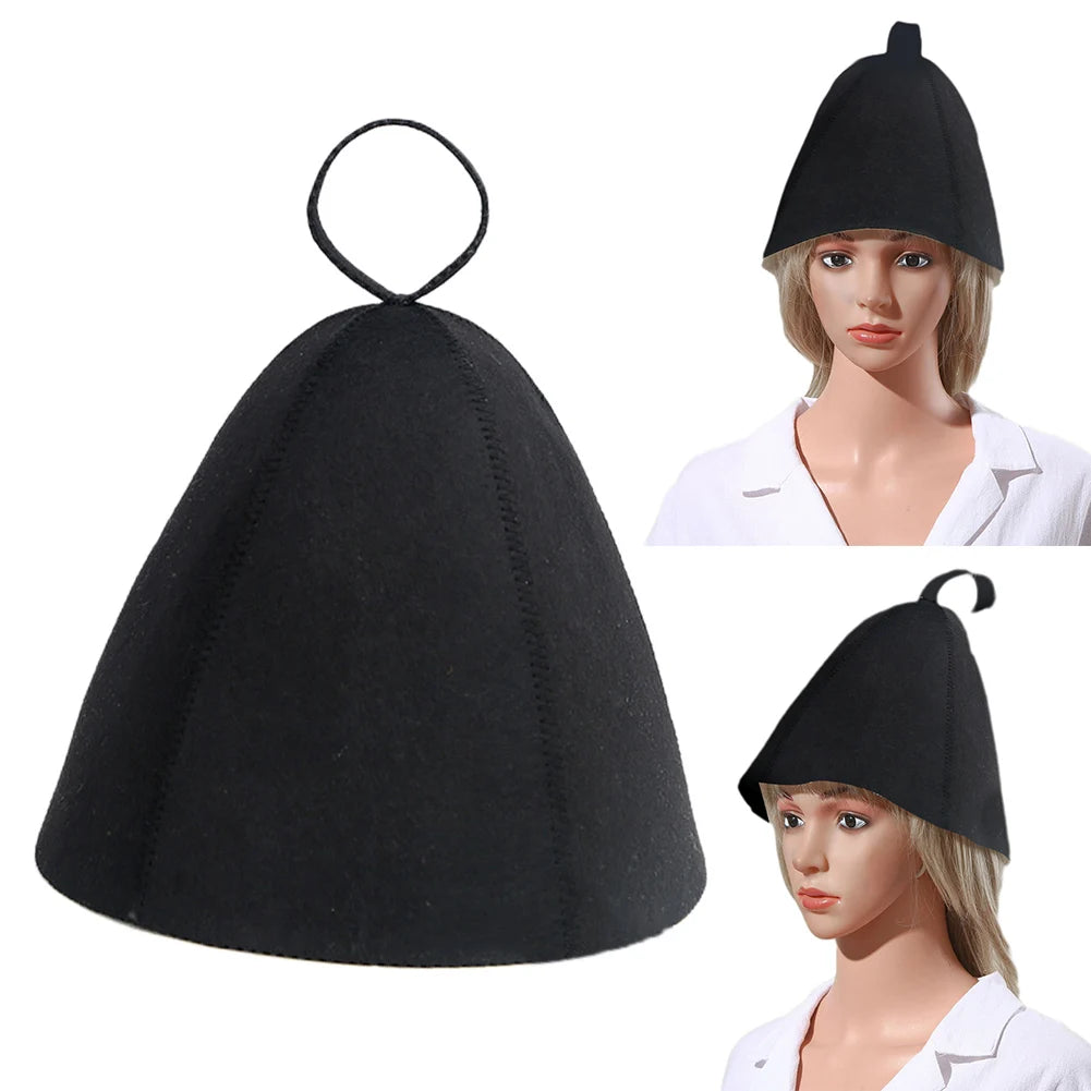 Thickened Felt Sauna Hat – Heat Protection Cap | One Size Sauna Hat Oasis Select
