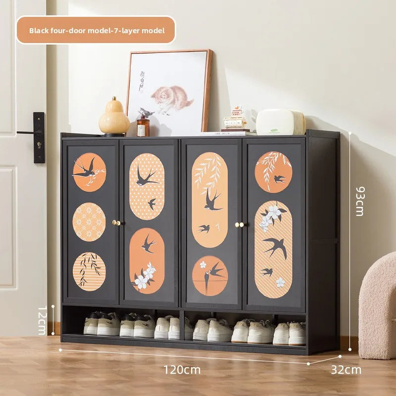 Shoe cabinet at the entrance of the house, household porch storage cabinet, retro shoe rack at the entrance Oasis Select 4-7