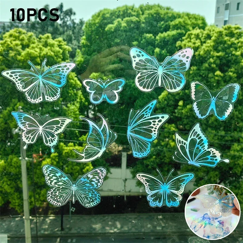 New Rainbow Sun Catcher Wall Stickers Light Catcher PVC Window Film Self Adhesive Decal Motorcycle Sticker PVC Film Home Decor Oasis Select RPS154-10PCS