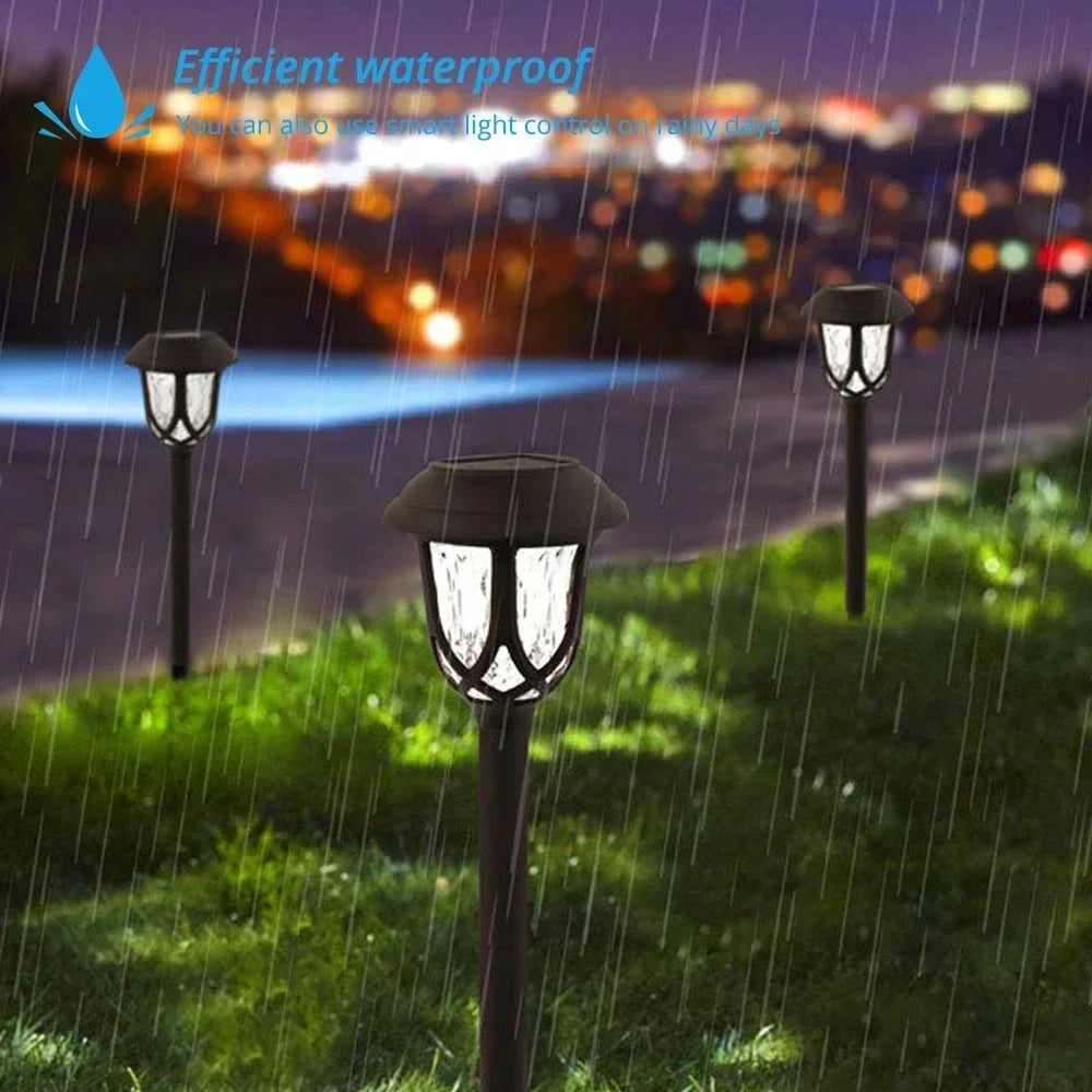 Solar Lawn Garden Light – Colorful LED, IP65 Waterproof, Auto On