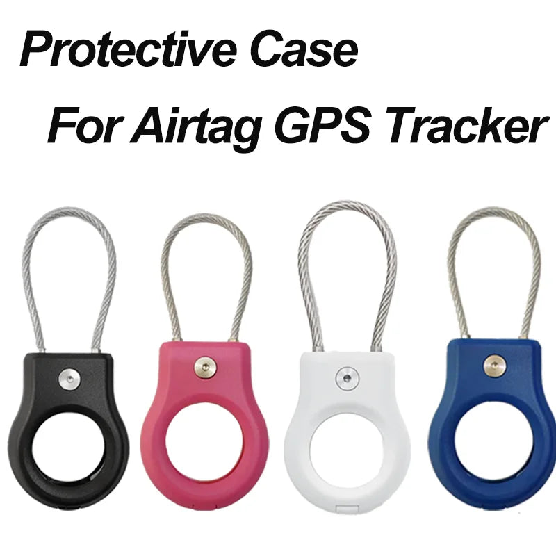 Waterproof Apple AirTag Case with Steel Cable Keychain Holder AirTag Protective Case Oasis Select